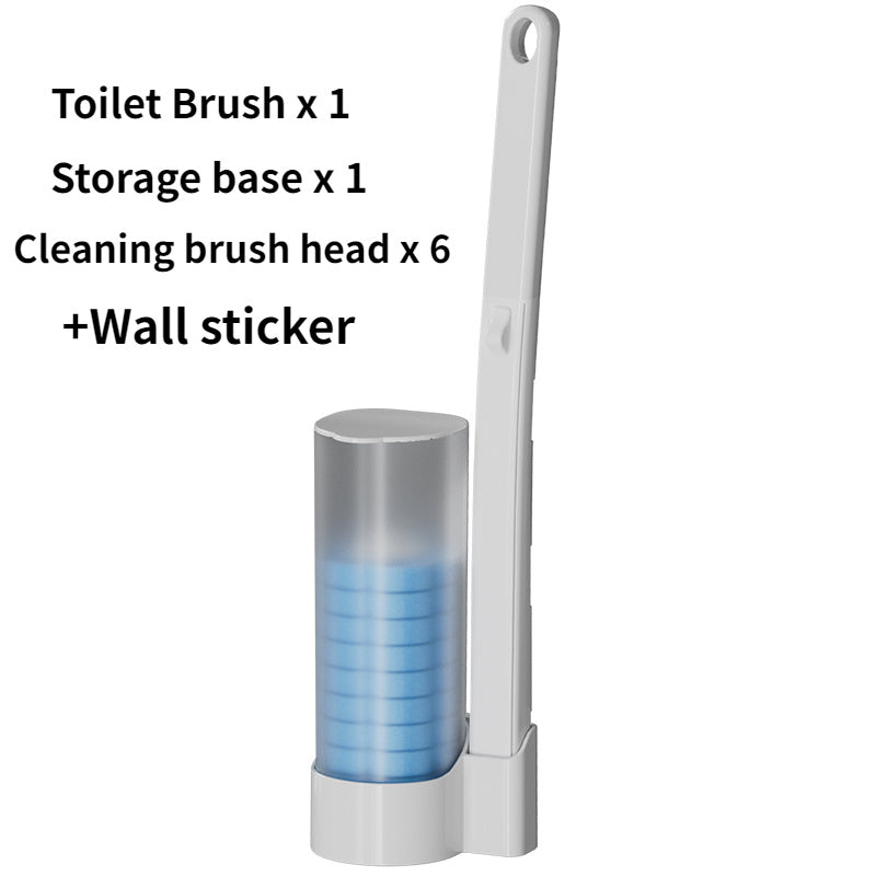 🚽 Wall-Mounted Disposable Toilet Brush Set – Clean Smarter, Not Harder