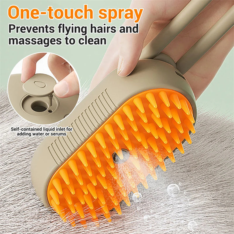 3 In 1 Electric Spray Cat Hair Brushes For Massage and Comb Hair Removal