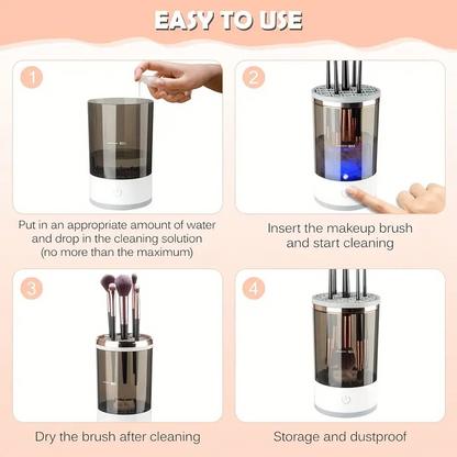 Makeup Brush Cleaner Automatic Rotating , USB Portable Electric Cosmetic Makeup Brush Rotary Washing Machine