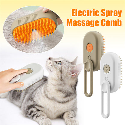 3 In 1 Electric Spray Cat Hair Brushes For Massage and Comb Hair Removal