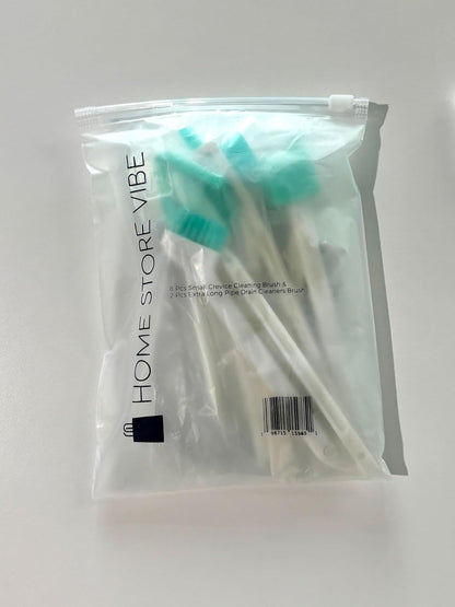 Ice Maker Cleaning Brush Set – 2pc Straw & Machine Cleaner + 8pc Crevice Tools Kit