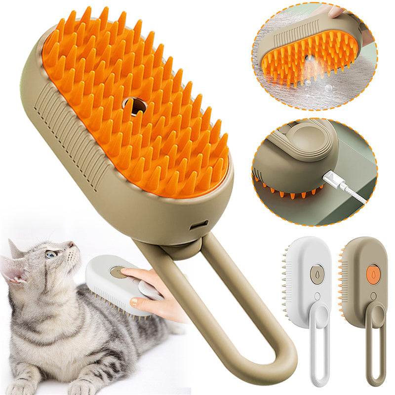 3 In 1 Electric Spray Cat Hair Brushes For Massage and Comb Hair Removal