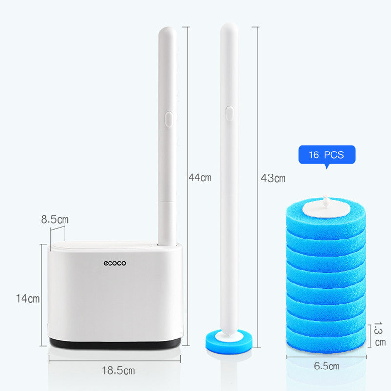 Disposable Toilet Brush Household No Dead Corner Toilet Cleaning Brush Wall-mounted