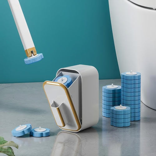 🚽 Wall-Mounted Disposable Toilet Brush Set – Clean Smarter, Not Harder