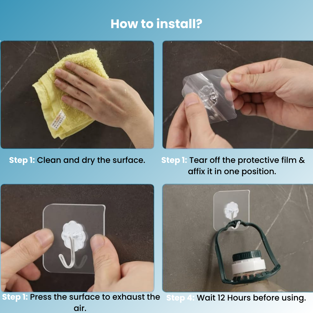 HSV™ Adhesive Wall Hooks