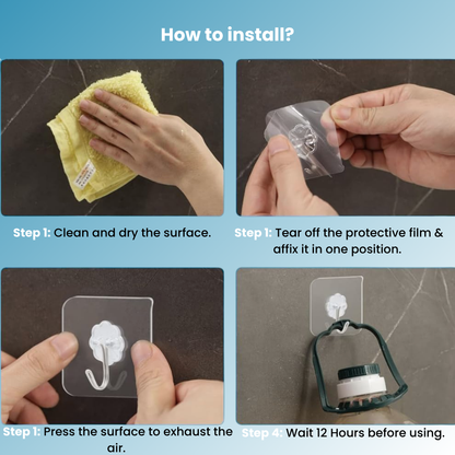 HSV™ Adhesive Wall Hooks