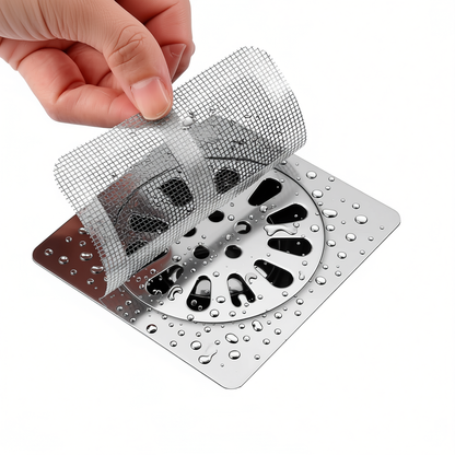 50‑Pack Disposable Shower Drain Hair Catcher – Mesh Stickers for Bath, Tub, Kitchen & Laundry