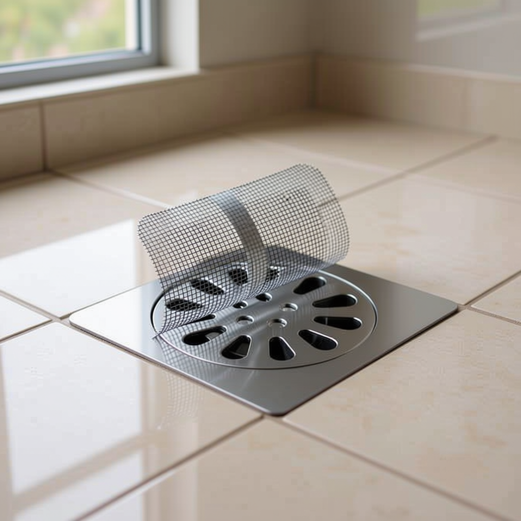 50‑Pack Disposable Shower Drain Hair Catcher – Mesh Stickers for Bath, Tub, Kitchen & Laundry