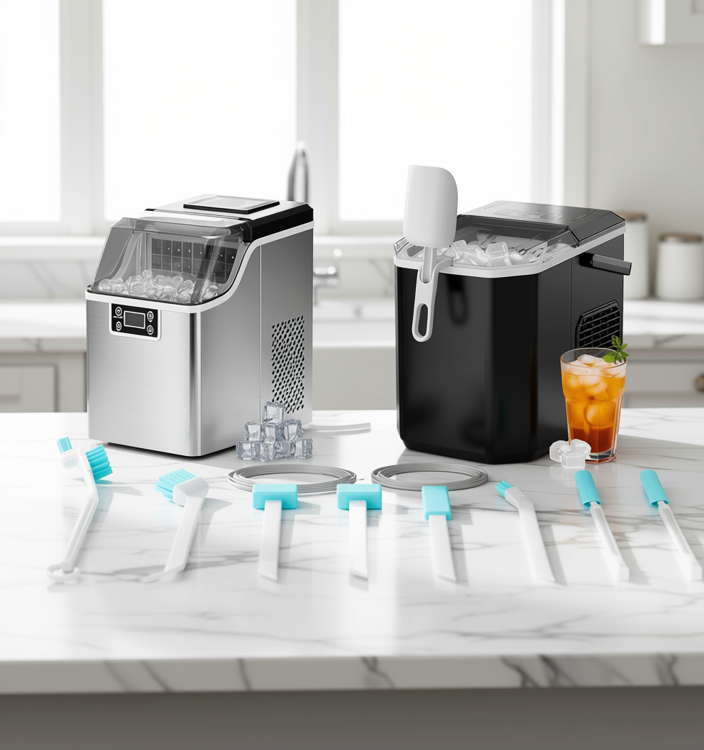 Ice Maker Cleaning Brush Set – 2pc Straw & Machine Cleaner + 8pc Crevice Tools Kit