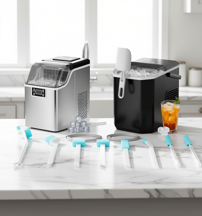Ice Maker Cleaning Brush Set – 2pc Straw & Machine Cleaner + 8pc Crevice Tools Kit