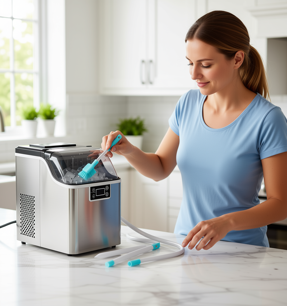 Ice Maker Cleaning Brush Set – 2pc Straw & Machine Cleaner + 8pc Crevice Tools Kit