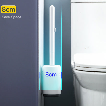 Disposable Toilet Brush Household No Dead Corner Toilet Cleaning Brush Wall-mounted