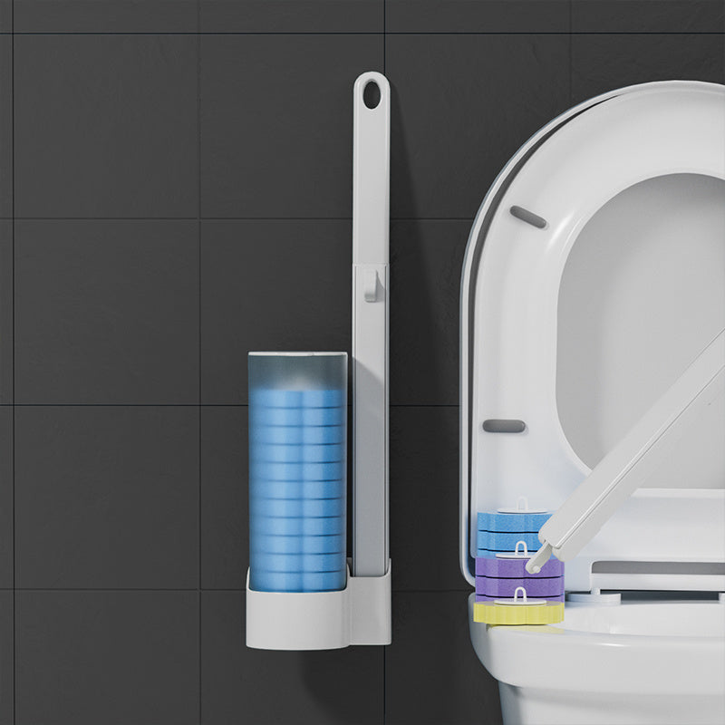🚽 Wall-Mounted Disposable Toilet Brush Set – Clean Smarter, Not Harder