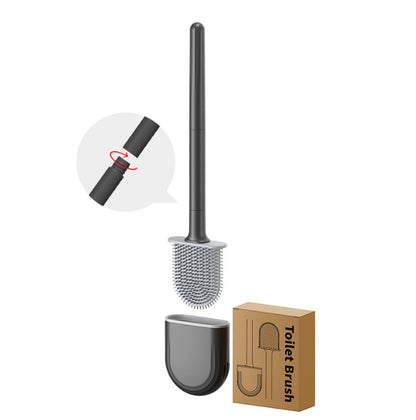 Silicone Toilet Brush Wall-mounted Home Wall Mount Toilet Brush Cleaning Brush Toilet