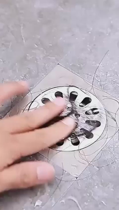 50‑Pack Disposable Shower Drain Hair Catcher – Mesh Stickers for Bath, Tub, Kitchen & Laundry