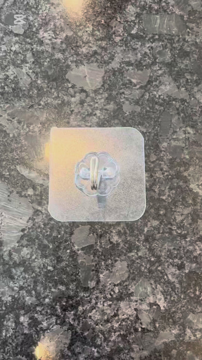 24‑Pack Heavy‑Duty Adhesive Wall Hooks – No‑Damage, Waterproof & Holds up to 33 lb